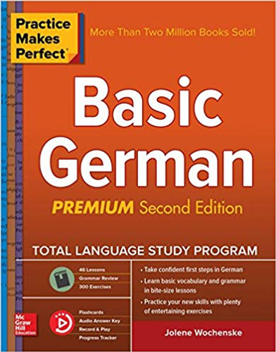 Practice Makes Perfect: Basic German, Second Edition 2nd Edition Cover