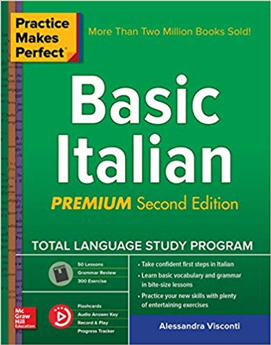 Practice Makes Perfect: Basic Italian, Second Edition 2nd Edition Cover