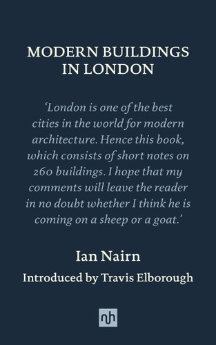 Modern Buildings in London book cover by Ian Nairn