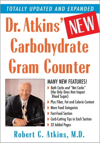 Dr. Atkins' New Carbohydrate Gram Counter book cover by Robert C. Atkins