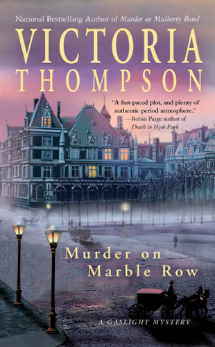 Murder on Marble Row: A Gaslight Mystery (A Gaslight Mystery) book cover by Victoria Thompson