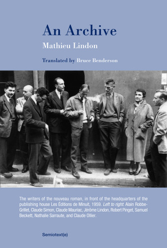 An Archive (Semiotext(e) / Native Agents) book cover by Mathieu Lindon