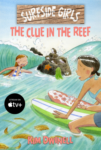 Surfside Girls: The Clue in the Reef (Surfside Girls) book cover by Kim Dwinell