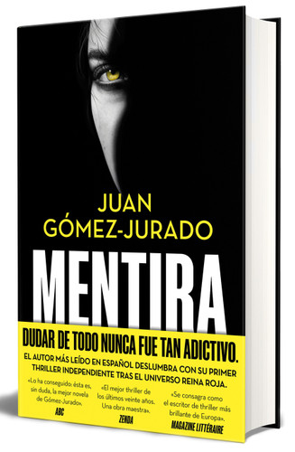 Mentira / Lie book cover by Juan Gómez-Jurado
