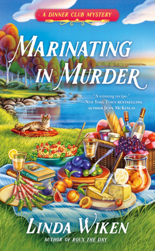 Marinating in Murder (A Dinner Club Mystery) book cover by Linda Wiken