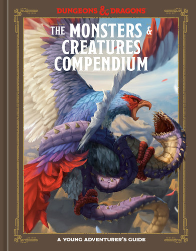 The Monsters & Creatures Compendium (Dungeons & Dragons): A Young Adventurer's Guide (Dungeons & Dragons Young Adventurer's Guides) book cover by Jim Zub, Official Dungeons & Dragons Licensed