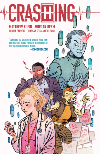 Crashing book cover by Matthew Klein