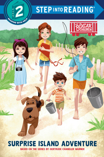 Surprise Island Adventure: Boxcar Children Early Reader (Step into Reading) (Step into Reading, Step 2) book cover by Gertrude Chandler Warner