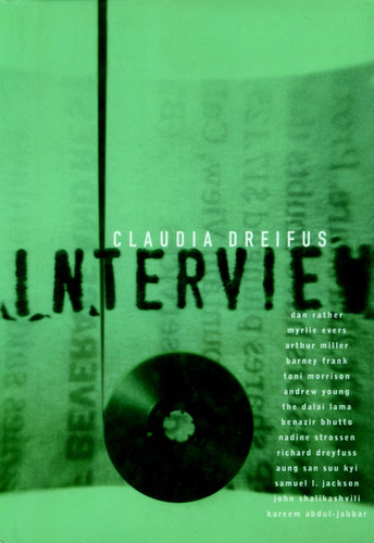 Interview book cover by Claudia Dreifus