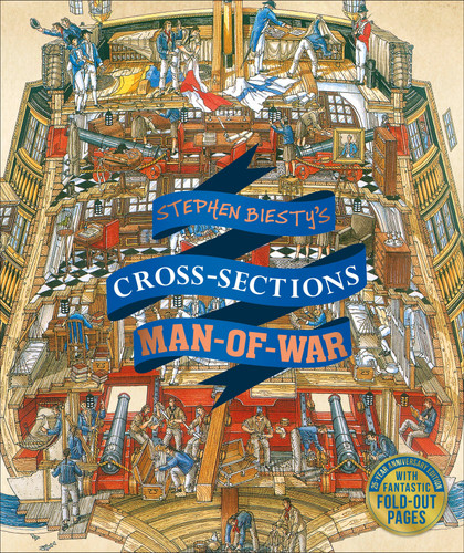 Stephen Biesty's Cross-Sections Man-of-War (DK Stephen Biesty Cross-Sections) book cover by Richard Platt
