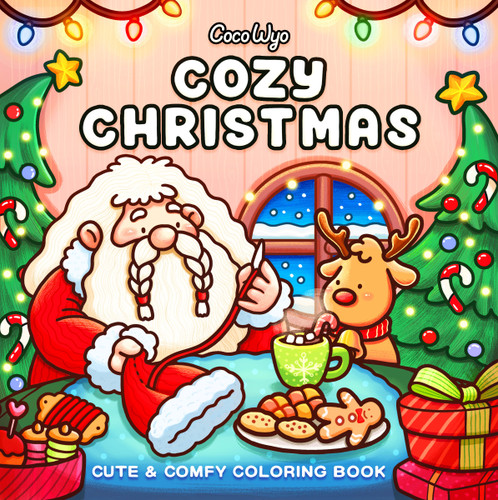 Cozy Christmas: Coloring Book for Adults and Kids (Cozy Spaces Coloring) book cover by Coco Wyo