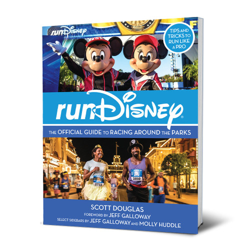RunDisney: The Official Guide to Racing Around the Parks (Disney Editions Deluxe) book cover by Scott Douglas, Jeff Galloway, Molly Huddle