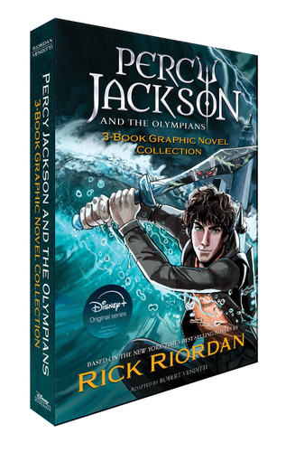 Percy Jackson 3-Book Graphic Novel Collection (Percy Jackson & the Olympians) book cover by Rick Riordan