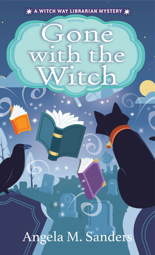 Gone with the Witch (Witch Way Librarian Mysteries) book cover by Angela M. Sanders