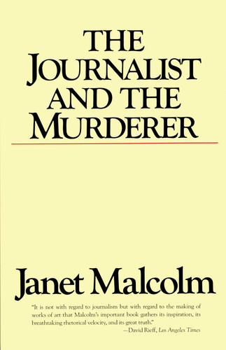 The Journalist and the Murderer book cover by Janet Malcolm