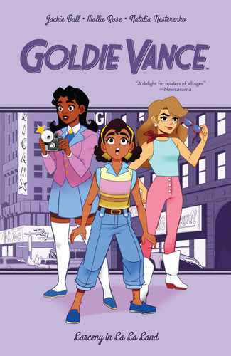 Goldie Vance: Larceny in La La Land (Goldie Vance) book cover by Hope Larson, Jackie Ball
