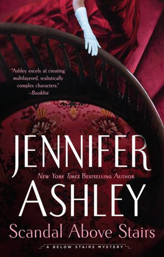 Scandal Above Stairs (A Below Stairs Mystery) book cover by Jennifer Ashley
