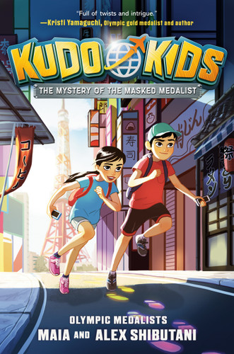 Kudo Kids: The Mystery of the Masked Medalist (Kudo Kids) book cover by Maia Shibutani, Alex Shibutani, Michelle Schusterman