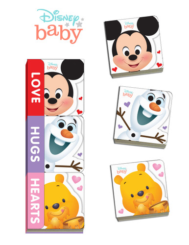 Disney Baby: Love, Hugs, Hearts (Teeny Tiny Books) book cover by Disney Books
