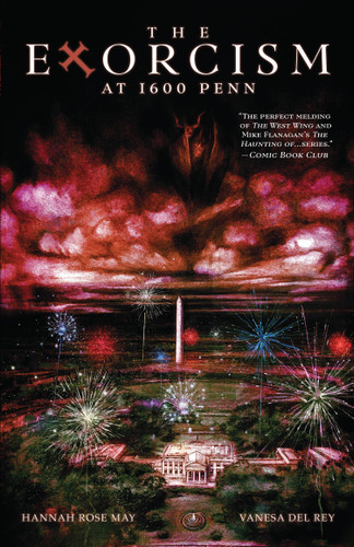 The Exorcism at 1600 Penn book cover by Hannah Rose May