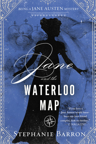 Jane and the Waterloo Map (Being a Jane Austen Mystery) book cover by Stephanie Barron