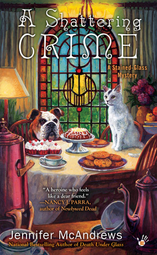 A Shattering Crime (A Stained-Glass Mystery) book cover by Jennifer McAndrews