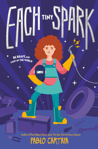Each Tiny Spark book cover by Pablo Cartaya