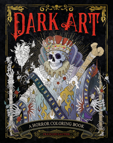Dark Art: A Horror Coloring Book (DARK ART COLORING) book cover by François Gautier
