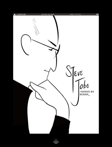 Steve Jobs: Genius by Design: Campfire Biography-Heroes Line (Campfire Graphic Novels) book cover by Jason Quinn