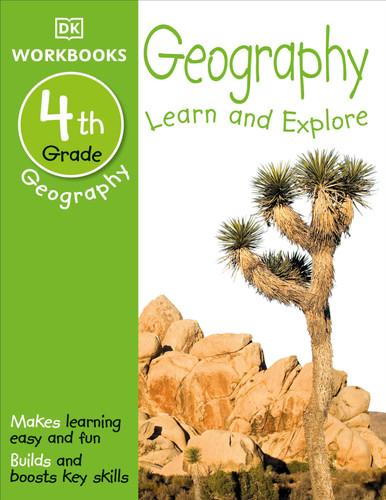 DK Workbooks: Geography, Fourth Grade: Learn and Explore (DK Workbooks) book cover by DK