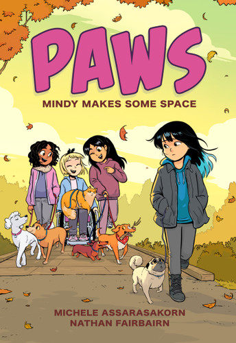 PAWS: Mindy Makes Some Space: A Graphic Novel (PAWS) book cover by Nathan Fairbairn