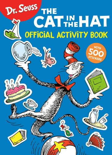 Dr. Seuss: The Cat in the Hat Official Activity Book with 500 Stickers (Dr. Seuss Coloring & Activity Books) book cover by Random House
