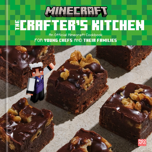 The Crafter's Kitchen: An Official Minecraft Cookbook for Young Chefs and Their Families (Minecraft) book cover by Mojang AB, Danica Davidson, Emma Carlson Berne, Victoria Granof
