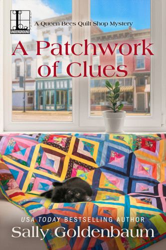 A Patchwork of Clues (Queen Bees Quilt Shop) book cover by Sally Goldenbaum