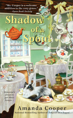 Shadow of a Spout (A Teapot Collector Mystery) book cover by Amanda Cooper
