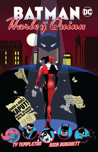 Batman and Harley Quinn book cover by Ty Templeton