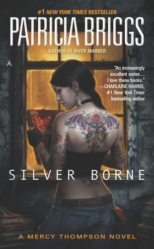 Silver Borne (Mercy Thompson) book cover by Patricia Briggs
