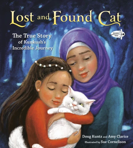 Lost and Found Cat: The True Story of Kunkush's Incredible Journey book cover by Doug Kuntz, Amy Shrodes