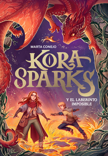 Kora Sparks y el laberinto imposible / Kora Sparks and the Impossible Labyrinth book cover by Marta Conejo