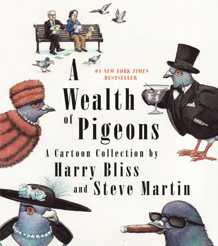 A Wealth of Pigeons: A Cartoon Collection book cover by Steve Martin