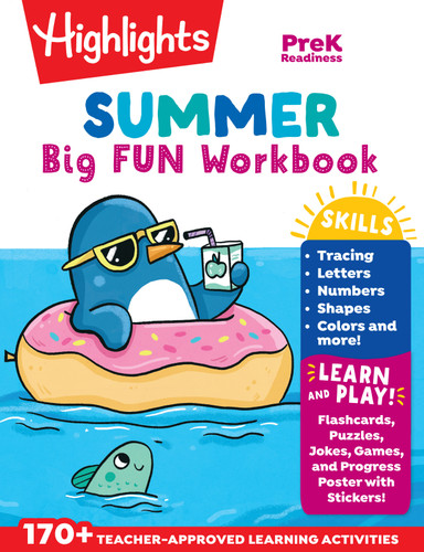 Summer Big Fun Workbook Preschool Readiness: Summer Preschool Learning Activity Book with Letter Tracing, Writing Practice and More for Kids Ages 3-5 (Highlights Summer Learning) book cover by 