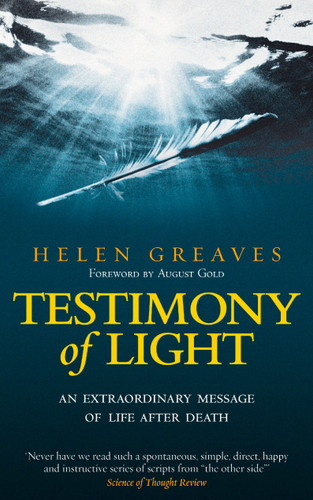 Testimony of Light: An Extraordinary Message of Life After Death book cover by Helen Greaves