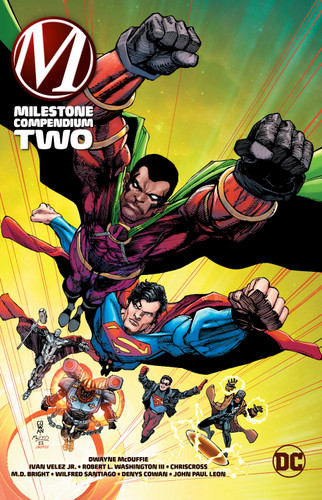 Milestone Compendium Two book cover by Dwayne McDuffie