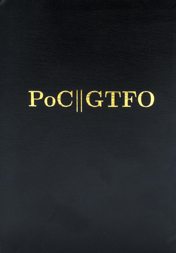 PoC or GTFO book cover by Manul Laphroaig