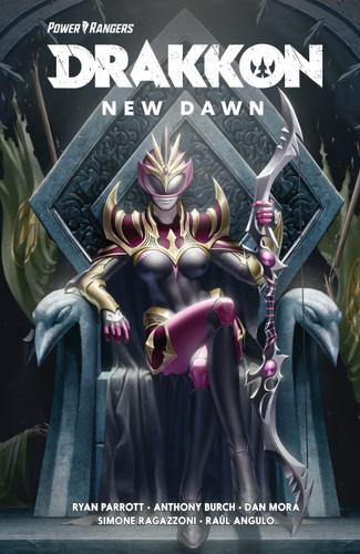 Power Rangers: Drakkon New Dawn (Power Rangers) book cover by Ryan Parrott, Anthony Burch