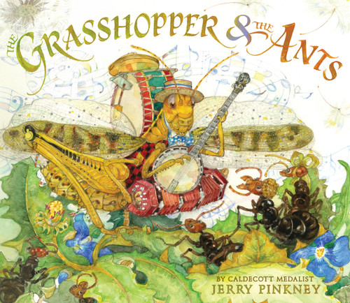 The Grasshopper & the Ants book cover by Jerry Pinkney