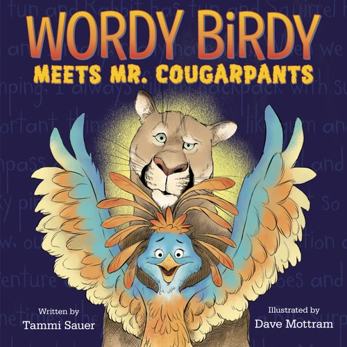 Wordy Birdy Meets Mr. Cougarpants book cover by Tammi Sauer
