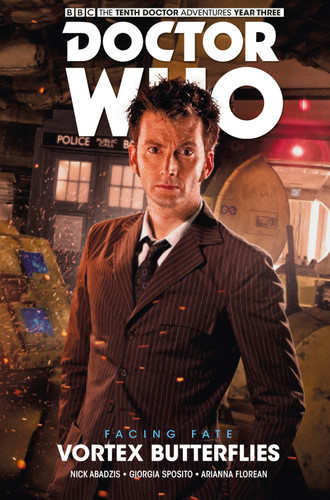 Doctor Who: The Tenth Doctor: Facing Fate Vol. 2: Vortex Butterflies (Doctor Who: The Tenth Doctor) book cover by Nick Abadzis