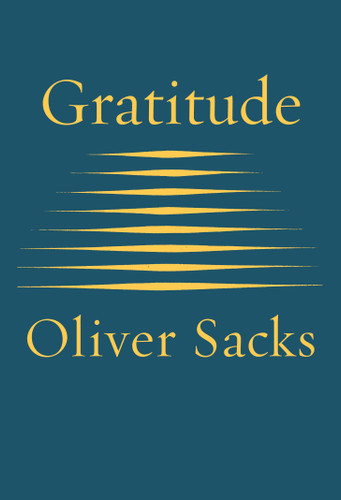 Gratitude book cover by Oliver Sacks