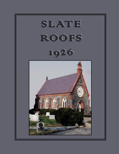 Slate Roofs 1926 book cover by 